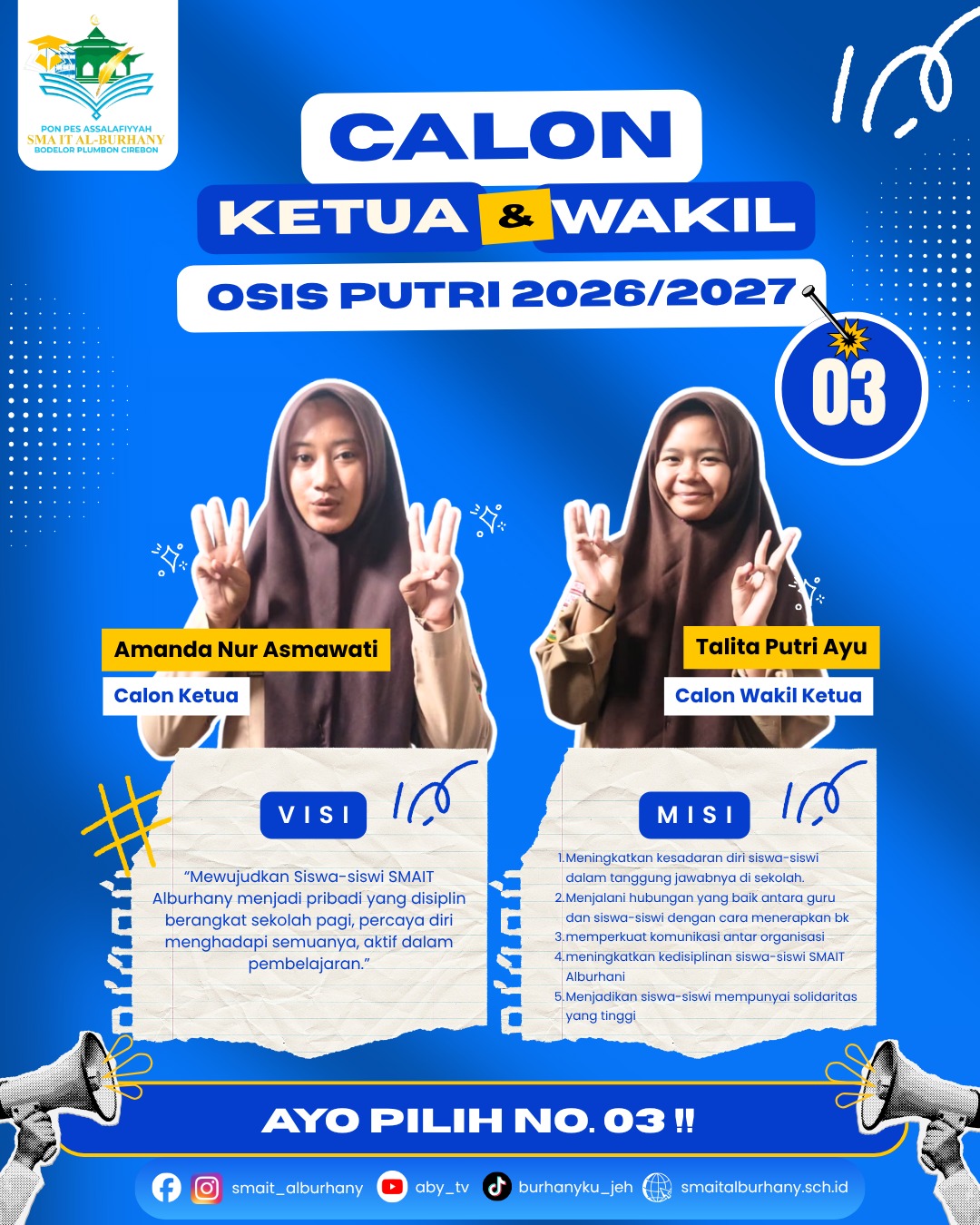 Foto Calon Amanda Nur Asmawati dan Talita Putri Ayu